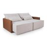 Sofá Boucle Composê San Marino 2,40m Retrátil Reclinável Império Boucle 210 Bege - 5