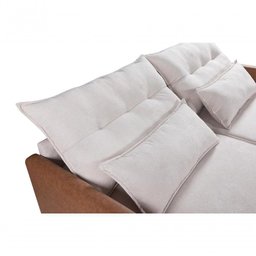 Sofá Boucle Composê San Marino 2,40m Retrátil Reclinável Império Boucle 210 Bege - 7