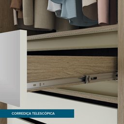 Guarda Roupa Casal 10 Portas Rimo Regência - Jequitibá/offwhite - 7