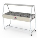 Ver imagem 1 de Buffet Térmico 8 Cubas Progás Tampas de Vidro Prb-08GN 127V