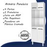 Paneleiro 60 cm 4 Portas 1701 Branco Mobbs - 3