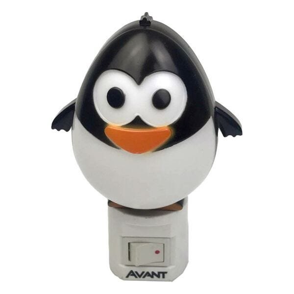 Luminária Noturna Infantil 1W Bivolt Avant - Pinguim - 1