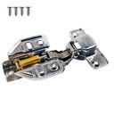 Ver imagem 5 de 2 Pçs Dobradiça Aço Inox Caneco 35mm Curva e Amortecedor