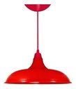 Ver imagem 1 de Lustre Luminária Pendente Utron Prato Bedd Estilo Retrô 32cm - Vermelho