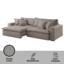 Ver imagem 3 de Sofá Zen Linho 02 Módulos 90 Cm B25 Meu Sofá Online