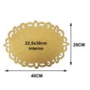 Ver imagem 2 de Kit com 3 Molduras em Mdf Oval Lisa Classica Tamanho:40x29cm Cod:kitplm004