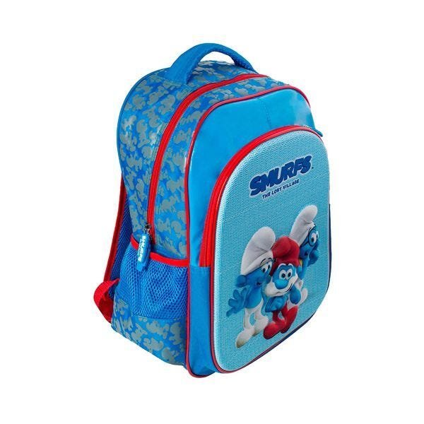 MOCHILA SANTINO SMURFS POL ESC - UNICO - Azul - 2