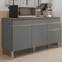 Ver imagem 2 de Balcão Gabinete para Pia com Tampo 150cm Lina K02 Gris - Mpozenato