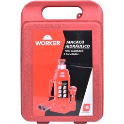 Macaco Hidráulico Tipo Garrafa Worker 2 Toneladas C/maleta - 5