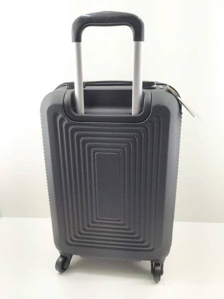 Mala De Viagem Santino Plástica Média A60cm x L40cm X P24cm - M - Preto - 3