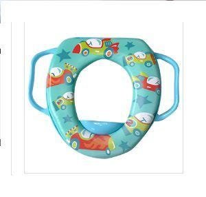 ASSENTO INFANTIL ACOLCHOADO PARA VASO SANITÁRIO REDUTOR COM ALÇA - Esmeralda - 1