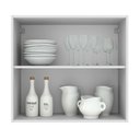 Ver imagem 4 de Armário Aéreo 70 Cm 2 Portas Branco/crema Agata Madesa