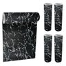 Papel de Parede Decorativo Adesivo Marmorizado 4 Rolos 45cm X 5m - Rio Home Preto - 7