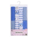Ver imagem 7 de Momcozy Toalhas de Algodão para Bebê 10x10" Azul 8 Unidades
