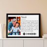 Quadro Personalizado com Foto e Música Vovô em Moldura Caixa TACOLADO PAPEL DE PAREDE Moldura Caixa  - 1