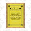 Ver imagem 1 de Quadro Moldura Dourada Oração Oxum 24x18cm:com Acetato