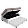 Cama Box Baú e Auxiliar Solteiro + Colchão 88x188x64cm - 4