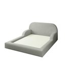Ver imagem 1 de Cama Colchão Casal Montessoriana Infantil Proteção Lateral Cor:cinza Claro