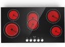 Ver imagem 1 de Vbgk Cooktop Elétrico 36" 8600w com 5 Bocas e Controle por Knob (preto)
