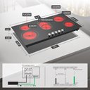 Ver imagem 6 de Vbgk Cooktop Elétrico 36" 8600w com 5 Bocas e Controle por Knob (preto)