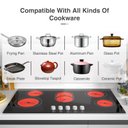 Ver imagem 5 de Vbgk Cooktop Elétrico 36" 8600w com 5 Bocas e Controle por Knob (preto)