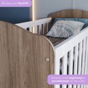 Ver mais imagens de Quarto de Bebê Completo Bala de Menta 3 Portas 2 Gavetas Rústico/branco - Henn