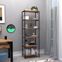 Ver imagem 4 de Kit 2 Estantes Multiuso 180cm 6 Prateleiras Demolição/Preto