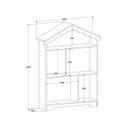Ver imagem 3 de Conjunto Quarto Infantil Cama Grade Proteção Estante Magia