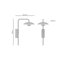 Arandela Led Metal Preto Freijó 6w 3000k Luz Amarela Yamamura - 3
