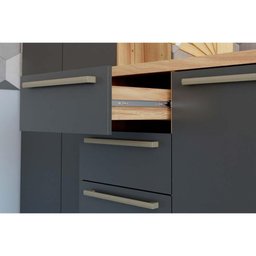 Cozinha Completa Nápoli Prime 4 Peças (2aéreos+1balcão+1paneleiro) C4p66 Amendoa/grafite - - 8 Cozinha Completa Nápoli Prime 4 Peças (2aéreos+1balcão+1paneleiro) C4p66 Amendoa/grafite - - 8