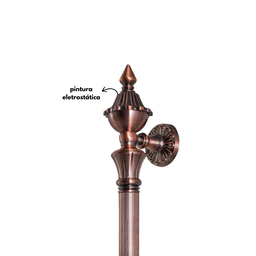 Puxador para Porta Colonial Jd Cobre Envelhecido 33cm - 5