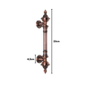 Puxador para Porta Colonial Jd Cobre Envelhecido 33cm - 3