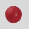 Brinquedo para Cães Bola Pula Pula Lisa 75mm Vermelho - 2
