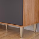 Ver imagem 5 de Cozinha Compacta Mila 156cm 6 Portas e 1 Gaveta Cinamomo/titânio - Mgm