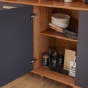 Ver imagem 4 de Cozinha Compacta Mila 156cm 6 Portas e 1 Gaveta Cinamomo/titânio - Mgm