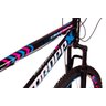 Bicicleta Aro 26 Dropp Freeride Freio a Disco 21v Câmbios Shimano - Azul+Rosa - 4