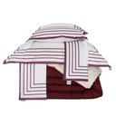 Ver imagem 1 de Kit 5 Pçs Coberdrom Casal King Soft Hipercal 400 Fios Dupla Face: Vermelho