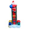 Papai Noel Escalando Chamine Escada Inflavel Natal Presente Grande Enfeite Natalino Decoraçao Casa - 5
