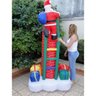 Papai Noel Escalando Chamine Escada Inflavel Natal Presente Grande Enfeite Natalino Decoraçao Casa - 8