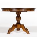 Ver imagem 6 de Mesa de Jogos Redonda 140cm New Orleans M04 com 03 Cadeiras Estofadas Suran Linho Bege - Lyam Decor