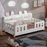 Cama Infantil Luxo Montessoriana Led Nina com Nicho - Branco - 2