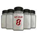 Ver imagem 1 de Pote Tempero Kit 8 Potes+24 Etiquetas Adesivas Porta Condimento Q170 Arte na Arte Potes de Tempero