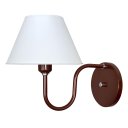 Ver imagem 1 de Arandela Colonial Americana Cúpula Plástico 2 Unidades - Soquete E-27 – Abf Luminárias:cobre Terra