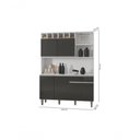 Ver imagem 5 de Kit Cozinha Compacta 130Cm 6 Portas 1 Gaveta Cinza Claro