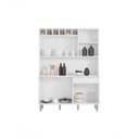Ver imagem 3 de Kit Cozinha Compacta 130Cm 6 Portas 1 Gaveta Cinza Claro