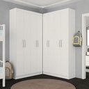 Ver imagem 4 de Guarda-Roupa Infantil Dois Irmãos Salvador 8 Portas 16 Prateleiras - Panorama Móveis