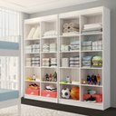 Ver imagem 2 de Guarda-Roupa Infantil Dois Irmãos Salvador 8 Portas 16 Prateleiras - Panorama Móveis