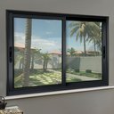 Ver imagem 2 de Janela Alumínio Elite 2 Folhas Moveis 100 x 200 V.Liso Preto Brimak