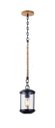 Ver imagem 1 de Pendente Rustico Madeira Castanho Metal Preto Urban 2929