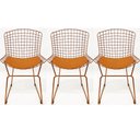 Ver imagem 1 de Kit 3 Cadeiras para cozinha BERTOIA cobre - Direto de Fábrica